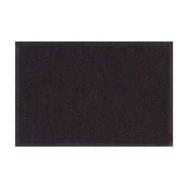 Imagem de Capacho Tapete De Porta Vinilico Liso 60x40cm Preto Comprimento 60 Cm 
