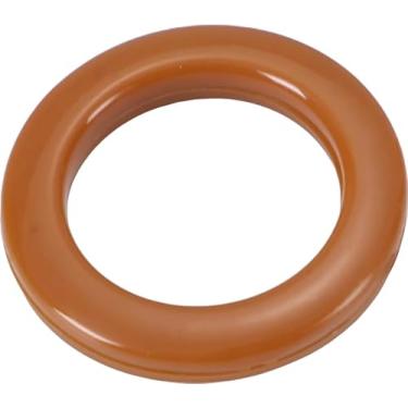 Imagem de 16 argolas para cortina, anel romano de 42 mm, diâmetro interno, baixo ruído, anéis de cortina de chuveiro para varão de cortina de plástico (amarelo)