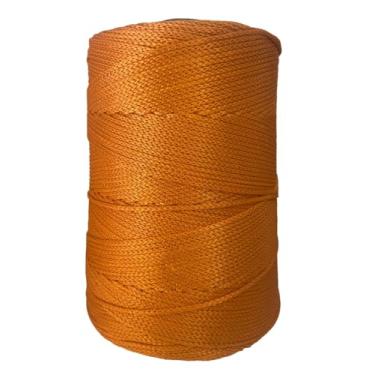 Imagem de Fio nautico 500g 3mm 500m cores Linha Rabo rato bolsa corda cordão polipropileno croche trico cone (Cerâmica)