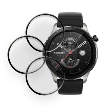Imagem de Kit 3x Película Cobre A Tela Toda 3D Nano Para Amazfit Gtr 4 - TECH KI