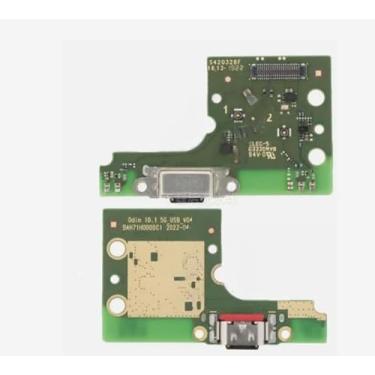 Imagem de Conector de base de carregamento do carregador USB Tipo-C placa de substituição para TCL TAB 10 5G 9183W 10,1 polegadas