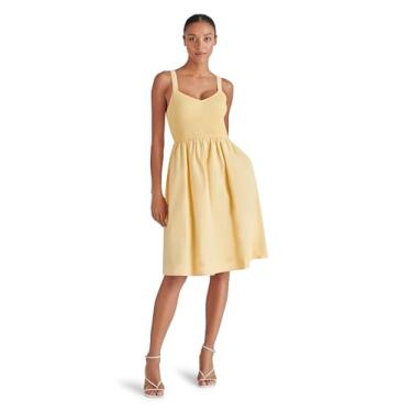 Imagem de Steve Madden Vestido floral feminino, Brilho dourado, P