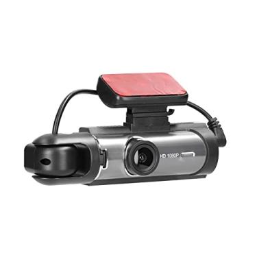 Imagem de Shkalacar Auto Dash Cam Gravador de Vídeo para Carro, Câmera de Carro Visão Noturna Detecção de Movimento DVR 170 Graus Grande Angular Filmadora Carro Multi-Idioma Lente Dupla