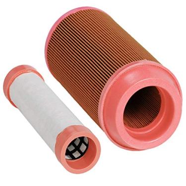 Imagem de Limpador de filtro de ar externo interno HIFROM compatível com Kubota ZD1211 ZD1211L ZD1211R ZD1211RL D323 ZD326HL ZD326P ZD326RP ZD326S ZD331LP K3181-82240 e trator de cortador K3181-82250