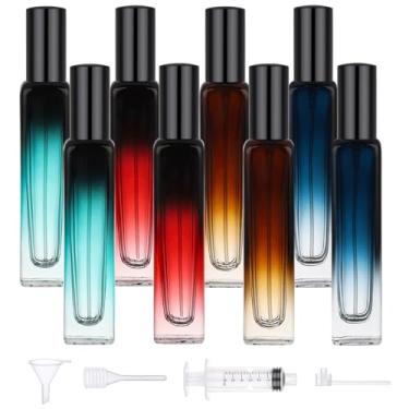Imagem de Segbeauty 8 frascos de perfume cosméticos de 14,2 g, frasco de viagem recarregável de 15 ml, recipiente vazio de óleo essencial atomizador de colônia, atomizador de névoa fina para dispensar com