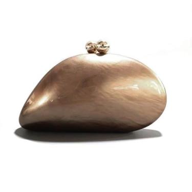 Imagem de Bolsa de noite CUXVA, acrílico em forma de concha, bolsa de mármore pa
