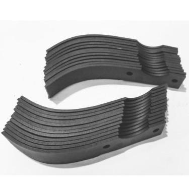 Imagem de Kit com 24 Lâminas Enxada Rotativa Tratorito Branco B4t 6,5cv / Bd 5cv