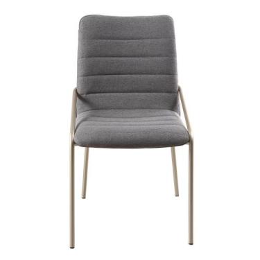 Imagem de Cadeira Estofada com Base Fixa em Aço Carbono Pintura Automotiva  Suzy