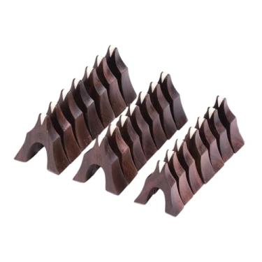 Imagem de Almencla 21 peças de suporte de cordas Guzheng Bridges, peças leves para instrumentos, acessório de substituição para cítara chinesa, suporte de madeira