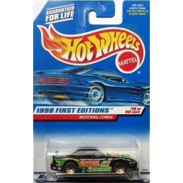 Imagem de Hot Wheels 1998 First Editions -#18 Mustang Cobra 5-Spoke #665 1:64 Scale Collectible Die Cast Car