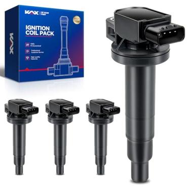 Imagem de KAX Bobina De Ignição Uf316, 4 Unidades, Compatível Com Toyota Yaris 2007-2018, Prius 2001-2009, C 2012-2019, Echo 2000-2005, Scion Xb Xa 1.3 1.5 L4, Substituição Para C1304 5C1293