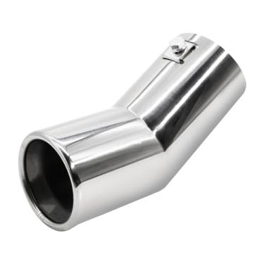 Imagem de Bielpord Ponteiras De Escape Aço Inoxidável Para Carro, Ajuste Tubo 1,5 A 2" Modificação Escape, Prateado