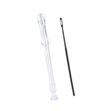 Imagem de YIJU Flauta Doce Soprano Instrumento Descant Flauta Ergonômica Alemã, Claro