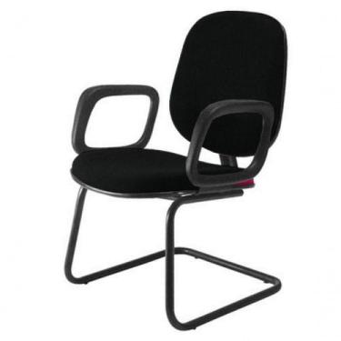 Imagem de Cadeira Diretor Interlocutor Para Escritório Linha Uno Preto - DESIGN 