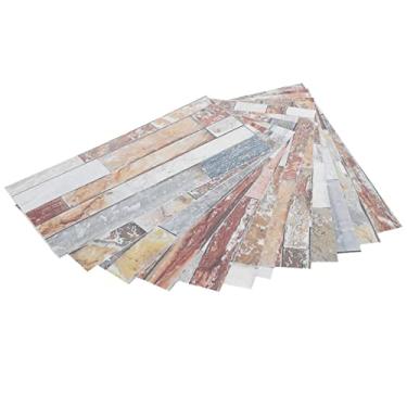 Imagem de ZJchao Adesivo de Ladrilhos, Casca de Ladrilhos de Backsplash e Adesivo de Ladrilhos de Pvc Stick de Peel -d'água e Telha de Parede de Banheiro Com Auto -Adesivo para Decorar Sala de Estar, (Kit047)