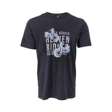 Imagem de Camiseta John John Masculina Regular Moto Heaven Riders Preta, M/M