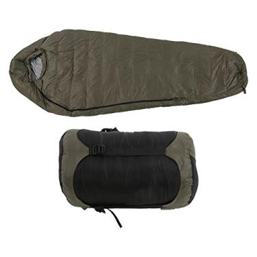 Imagem de Saco de dormir de acampamento ao ar livre pele suave e macia sem vazamento de ar para adultos Caminhando de camping de camping 320t 50d forro 1500g de pato preenchido 205 x 88cm