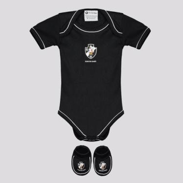 Imagem de Kit Body Vasco Preto - Torcida Baby, G