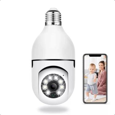 Imagem de Câmera Lâmpada Wi-Fi 360° com Visão Noturna Full HD, Áudio Bidirecional e Detecção de Movimento – Monitoramento 24h por App – ZAVIX