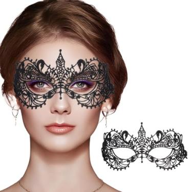 Imagem de Blindery Lace Eye Mask Costume Mask Lace Masquerade Mask Women Party Ball Venetian Masks for Ball Proms and Party (sexy)