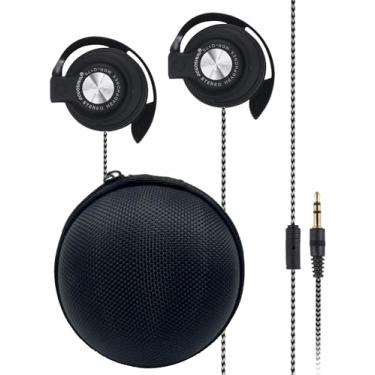 Imagem de GOGOSINIS Conjunto de fones de ouvido com gancho para crianças para escola, fones de ouvido com fio de 3,5 mm para telefone e PC, fones de ouvido com gancho para adolescentes e adultos, fones de