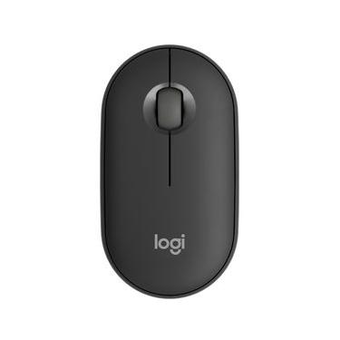 Imagem de Mouse sem fio Logitech Pebble 2 M350s com Clique Silencioso, Conexão ou Bluetooth e Pilha Inclusa- Grafite - Mouse sem Fio Logitech Pebble Mouse 2 M350s Grafite - 910007049