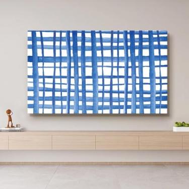 Imagem de Capa de TV 32-80 polegadas Capa de proteção contra poeira de TV montada na parede e mesa de trabalho Capa de decoração artística à prova de poeira protetor de tela sala de estar acessório de decoração