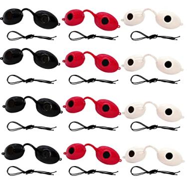 Imagem de Super Sunnies UV Eye Protection, FDA Compliant Individual Tanning Bed Goggles Eyeshields, Glasses, 12 Pack