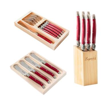 Imagem de Conjunto De Talheres Luxo Laguiole 16 Peças Aço Inox Elegância E Durabilidade