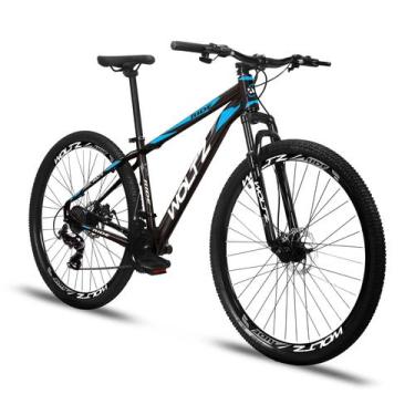 Imagem de Bicicleta Aro 29 Woltz Ride 21 Marchas Freios A Disco, Preto, Azul, 19