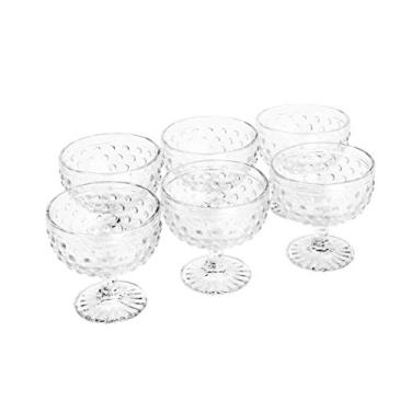 Imagem de Conjunto 6 Taças De Vidro Sodo-cálcico Bubble 370ml Lyor Transparente Único