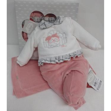 Imagem de Kit Saída Maternidade Plush Bebê Menina LeBhua Paraiso 13401