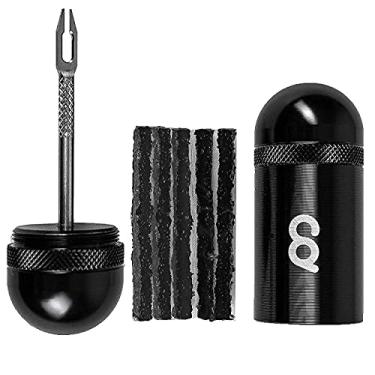 Imagem de CyclingDeal Tubeless MTB pneu de bicicleta Repair Kit - Bicicleta de montanha Tire plug Kit - Flat Tire Combater Repair Remendo Kits - Alumínio completa CNC Concluir com 5 Vertentes