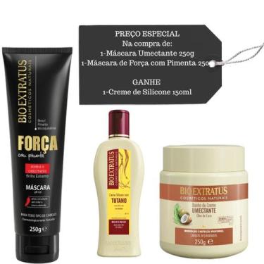 Imagem de Cronograma Bio Extratus Umectante e Força + Creme Silicone