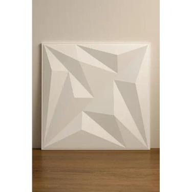 Imagem de Placa Revestimento Parede Diamante 3D 25Un 30X30Cm + Fita 3M