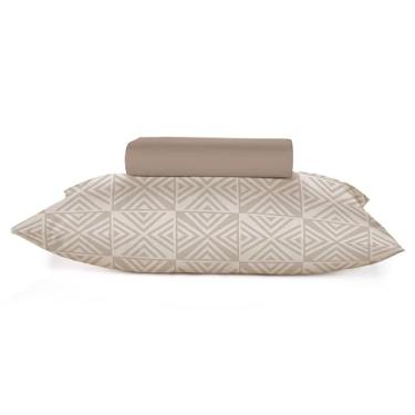Imagem de Jogo Roupa de Cama Casal Simples 2 peças, 100% algodão 150 fios Teka Diamante