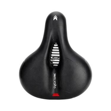 Imagem de Assento De Bicicleta Unissex Respirável, Oco, Com Absorção De Impacto,