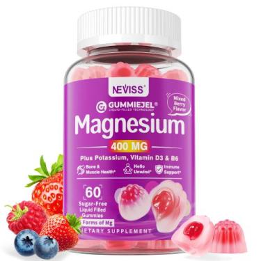 Imagem de Gomas de magnésio NEVISS 400 mg sem açúcar com Ashwagandha 60Cts