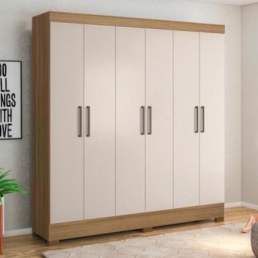 Imagem de Guarda Roupa Casal Prático 6 Portas - Demóbile - DEMOBILE, CINAMON TOU
