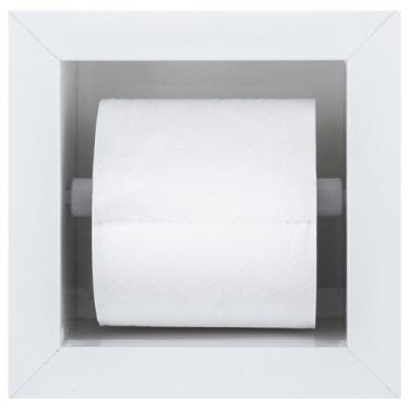 Imagem de Porta Papel Higiênico/Papeleira Em Porcelanato Polido (Branco) - Oeste