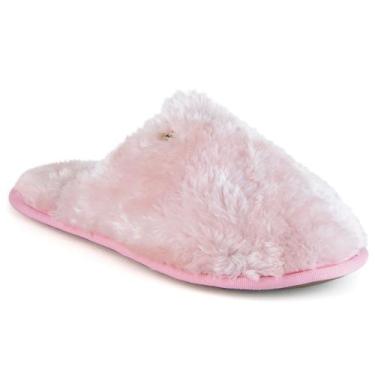 Imagem de Pantufa feminina Sheepy em pelo sintético Ref.:21812 - Fiero, Rosa chá