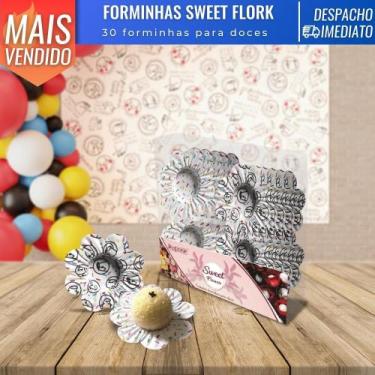 Imagem de Forminhas Doces Sweet Papel Flork Festas Aniversário Casamento Decoraç