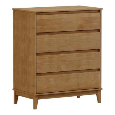 Imagem de Cômoda 4 Gavetas Prata Freijo 2801F - Finestra