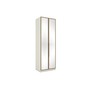 Imagem de Modulado de Quarto Guarda Roupa MC04 Seletto c/ 2 Portas c/ Espelho e 3 Gavetas Areia/Jequitibá - Henn