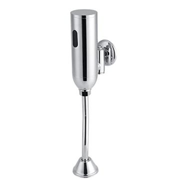 Imagem de Sensor automático válvula de descarga do mictório do vaso sanitário latão montado na parede banheiro torneira inteligente infravermelho sensor de mictório válvula de descarga