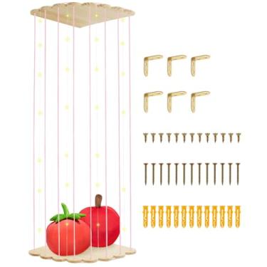Imagem de Organizador de brinquedos de pelúcia de canto com luzes, canto de parede de armazenamento de animais de pelúcia de zoológico, suporte de brinquedos de pelúcia de canto de madeira, suporte de animais