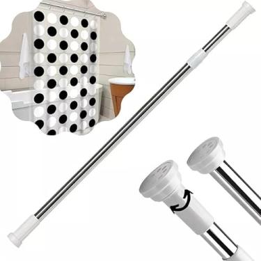 Imagem de VARÃO EXTENSÍVEL PARA CORTINA E BOX – AJUSTÁVEL DE 1,10M A 2,00M, INSTALAÇÃO SEM FUROS, EM ALUMÍNIO COM PONTEIRAS