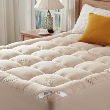 Imagem de Topper de colchão BEDLORE Viscose Bamboo Twin Size Bege