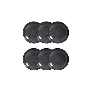 Imagem de Conjunto de Pratos Fundos Porto Brasil Bio Titanium Azul Escuro 1,1 litros - 6 Peças
