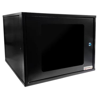 Imagem de Mini Rack De Parede 19" Gforce, 8u X 570mm, Visor De Acrílico, Preto - 859